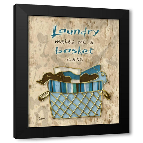 Warm Basket Case Black Modern Wood Framed Art Print by Stimson, Diane