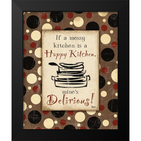 Kitchen Delirious Black Modern Wood Framed Art Print by Stimson, Diane