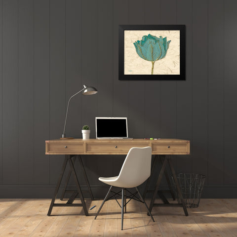 Tulip 1 Black Modern Wood Framed Art Print by Stimson, Diane
