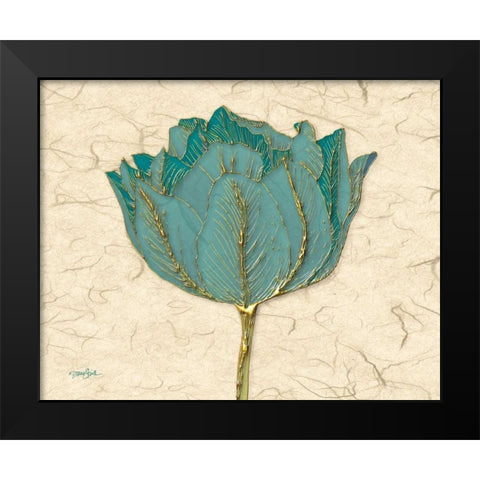Tulip 1 Black Modern Wood Framed Art Print by Stimson, Diane