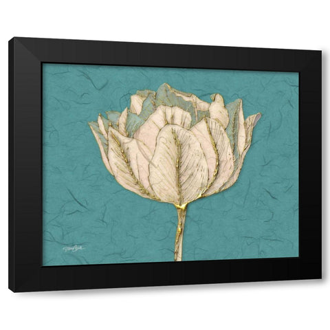 Tulip 1 Black Modern Wood Framed Art Print by Stimson, Diane