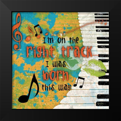 Born This Way Black Modern Wood Framed Art Print by Stimson, Diane