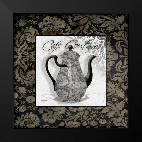 Gray Cafe Black Modern Wood Framed Art Print by Stimson, Diane