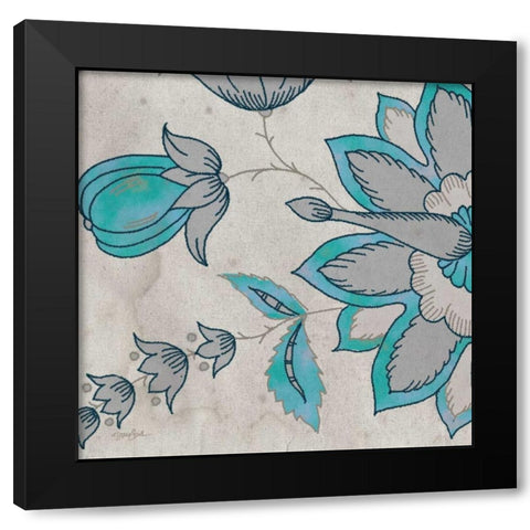 Blue Steel Y Black Modern Wood Framed Art Print by Stimson, Diane