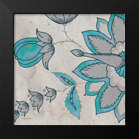 Blue Steel Y Black Modern Wood Framed Art Print by Stimson, Diane