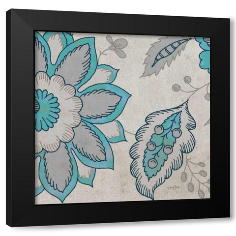 Blue Steel Z Black Modern Wood Framed Art Print by Stimson, Diane