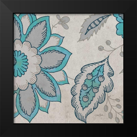 Blue Steel Z Black Modern Wood Framed Art Print by Stimson, Diane