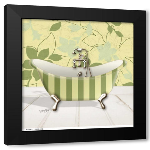 Fleur Tub 2 Black Modern Wood Framed Art Print by Stimson, Diane
