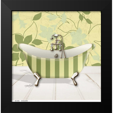 Fleur Tub 2 Black Modern Wood Framed Art Print by Stimson, Diane