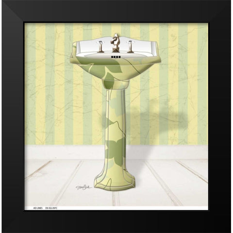 Fleur Sink 1 Black Modern Wood Framed Art Print by Stimson, Diane