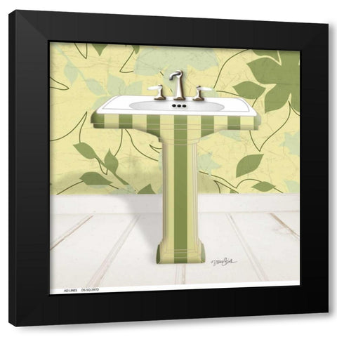 Fleur Sink 2 Black Modern Wood Framed Art Print with Double Matting by Stimson, Diane