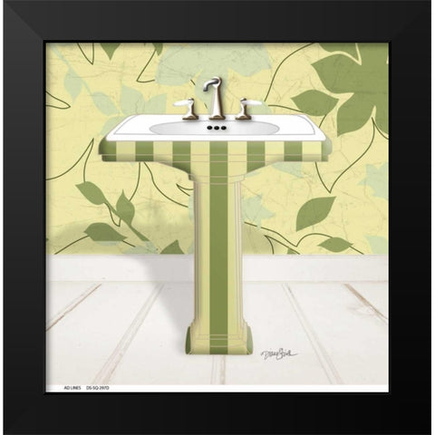 Fleur Sink 2 Black Modern Wood Framed Art Print by Stimson, Diane