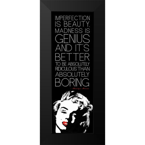 Monroe B2 Black Modern Wood Framed Art Print by Rodriquez Jr, Enrique
