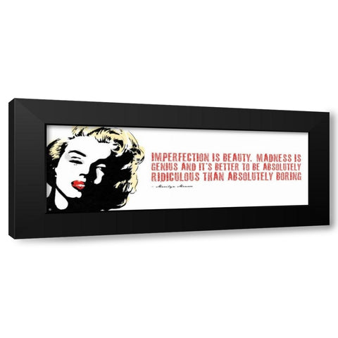 Monroe D Black Modern Wood Framed Art Print by Rodriquez Jr, Enrique