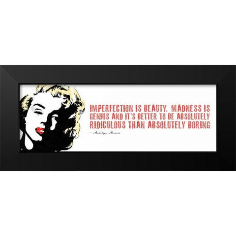 Monroe D Black Modern Wood Framed Art Print by Rodriquez Jr, Enrique