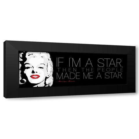 Im A Star Black Modern Wood Framed Art Print with Double Matting by Rodriquez Jr, Enrique
