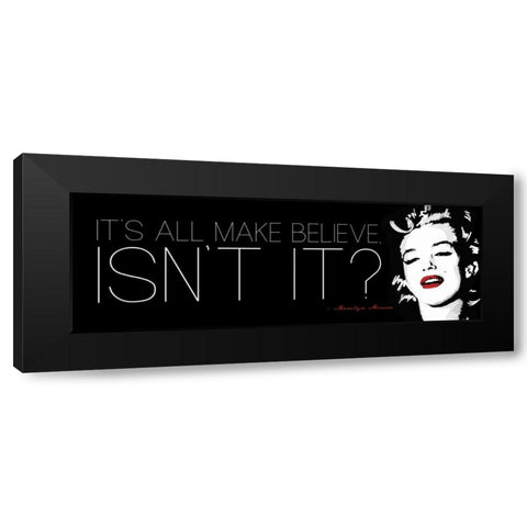 All BMake Believe Black Modern Wood Framed Art Print by Rodriquez Jr, Enrique