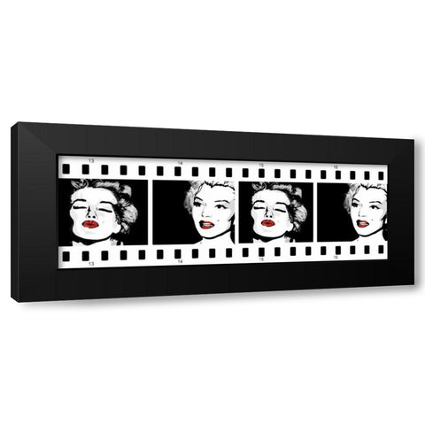 Monroe Strip 1 Black Modern Wood Framed Art Print by Rodriquez Jr, Enrique