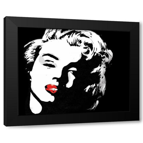 Monroe 7 Black Modern Wood Framed Art Print by Rodriquez Jr, Enrique