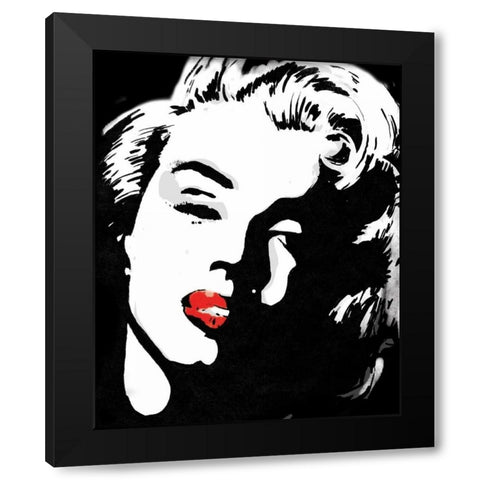 Monroe 7 Black Modern Wood Framed Art Print by Rodriquez Jr, Enrique