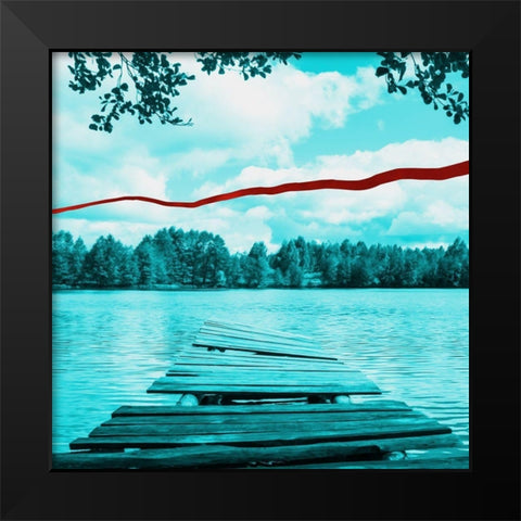 Surgical Summer Four Black Modern Wood Framed Art Print by Rodriquez Jr, Enrique