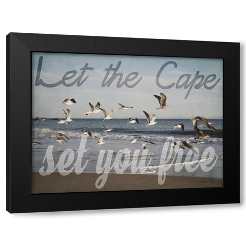 Cape Be Free Black Modern Wood Framed Art Print with Double Matting by Urquhart, Elizabeth