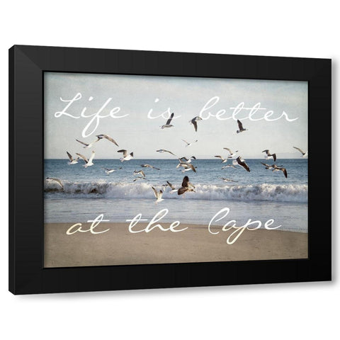 Cape Life Black Modern Wood Framed Art Print by Urquhart, Elizabeth