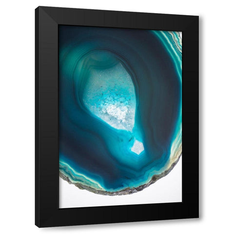 Geode Close Up 2 Black Modern Wood Framed Art Print with Double Matting by Urquhart, Elizabeth