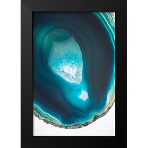 Geode Close Up 2 Black Modern Wood Framed Art Print by Urquhart, Elizabeth
