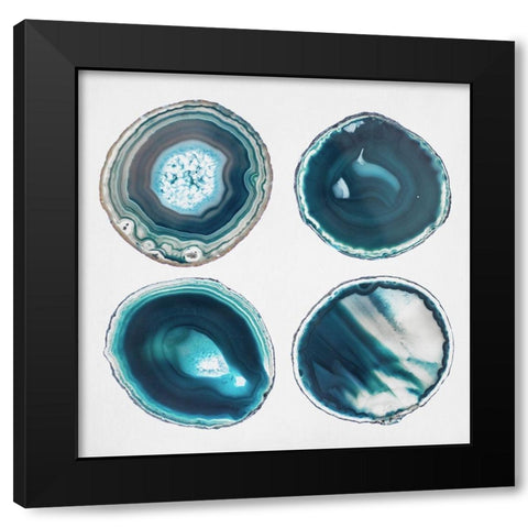 Geode Collection 4 Black Modern Wood Framed Art Print with Double Matting by Urquhart, Elizabeth