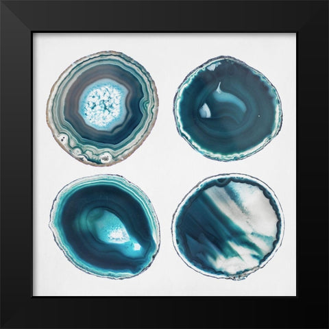 Geode Collection 4 Black Modern Wood Framed Art Print by Urquhart, Elizabeth