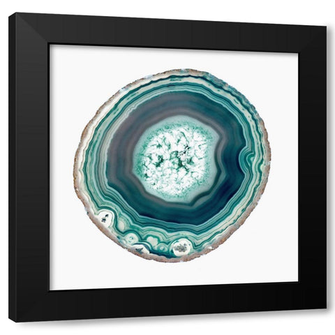 Geode 1 Black Modern Wood Framed Art Print with Double Matting by Urquhart, Elizabeth