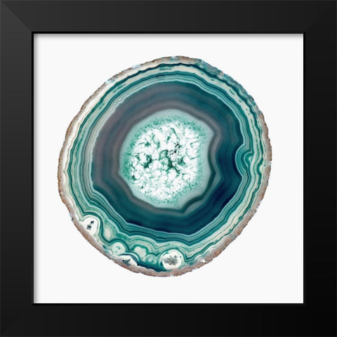 Geode 1 Black Modern Wood Framed Art Print by Urquhart, Elizabeth