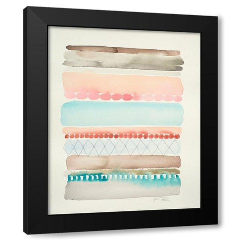 Precarious 2 Black Modern Wood Framed Art Print by Evans-Sills, Faith