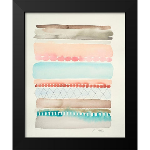 Precarious 2 Black Modern Wood Framed Art Print by Evans-Sills, Faith