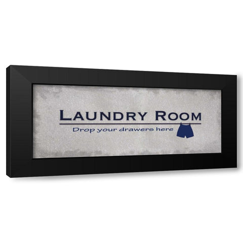 Laundry Room Drawers Black Modern Wood Framed Art Print by Gibbons, Lauren