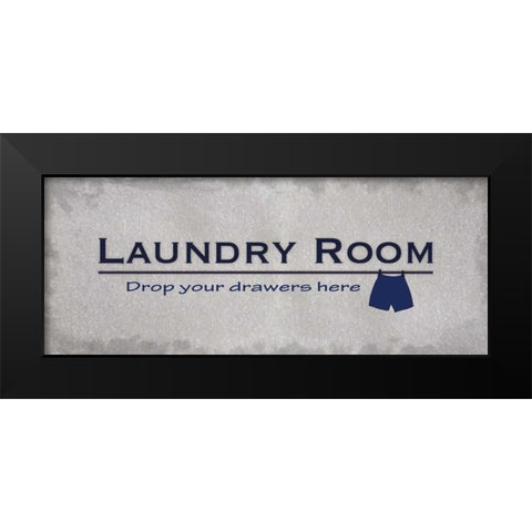 Laundry Room Drawers Black Modern Wood Framed Art Print by Gibbons, Lauren