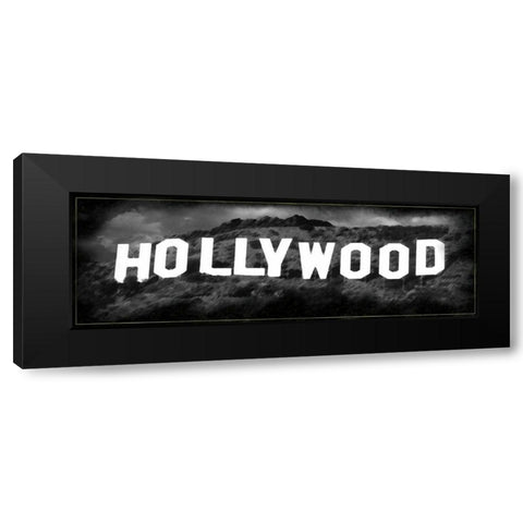 Hollywood Hill Black Modern Wood Framed Art Print by Gibbons, Lauren