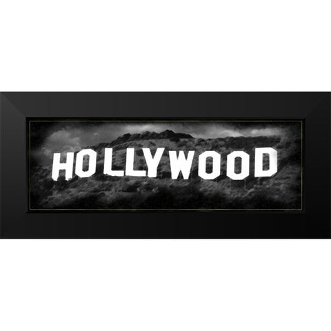 Hollywood Hill Black Modern Wood Framed Art Print by Gibbons, Lauren