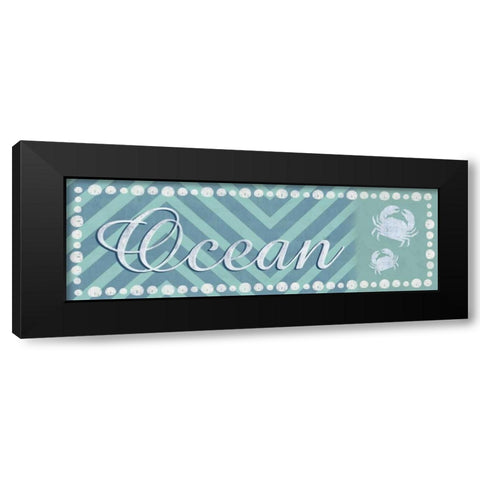 Ocean Crabs Black Modern Wood Framed Art Print by Gibbons, Lauren