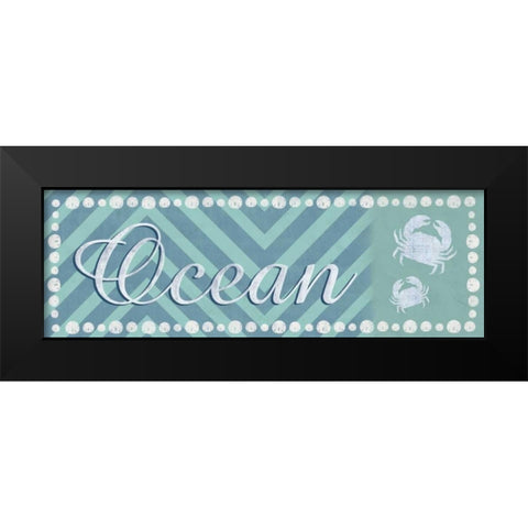Ocean Crabs Black Modern Wood Framed Art Print by Gibbons, Lauren