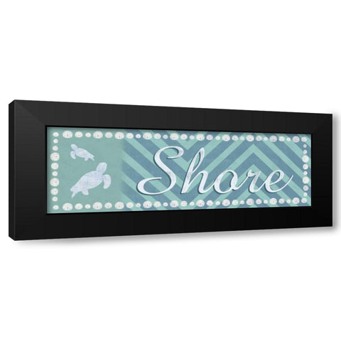 Shore Turtles Black Modern Wood Framed Art Print by Gibbons, Lauren