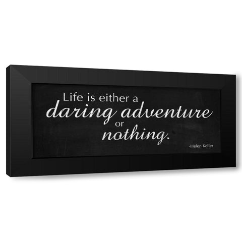 Daring Adventure Black Modern Wood Framed Art Print by Gibbons, Lauren
