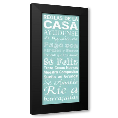 Spanish House Black Modern Wood Framed Art Print with Double Matting by Gibbons, Lauren