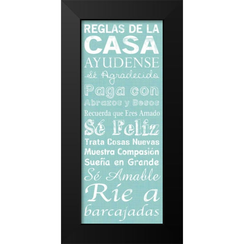 Spanish House Black Modern Wood Framed Art Print by Gibbons, Lauren