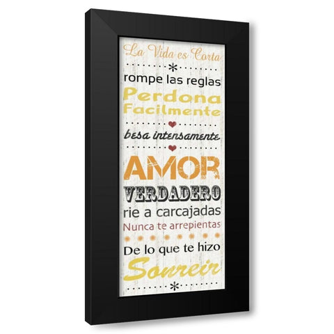 Spanish Life Black Modern Wood Framed Art Print by Gibbons, Lauren