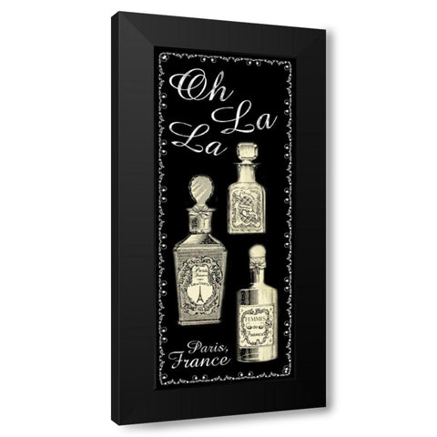 Perfume 1 Black Modern Wood Framed Art Print with Double Matting by Gibbons, Lauren