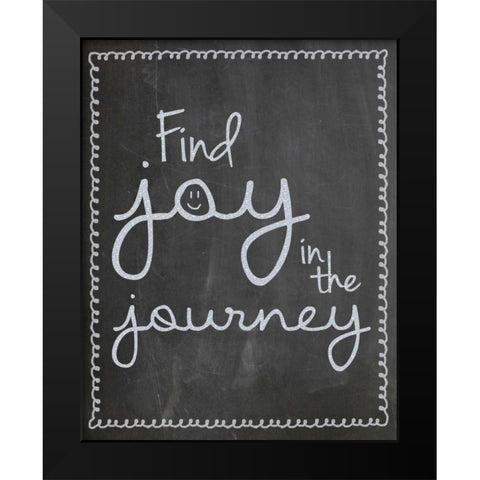 FJJ Smile Black Modern Wood Framed Art Print by Gibbons, Lauren