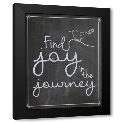 FJJ Bird Black Modern Wood Framed Art Print by Gibbons, Lauren