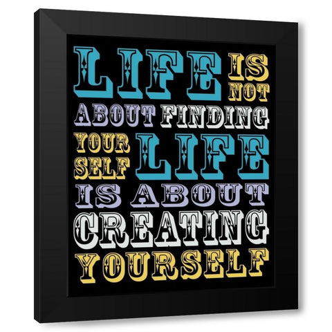 Creating Yourself Black Modern Wood Framed Art Print with Double Matting by Gibbons, Lauren